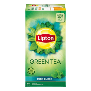 Lipton Green Tea Bag Mint Burst, 25 N