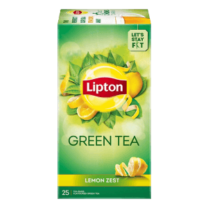 Lipton Lemon Zest Green Tea Bags 25 N