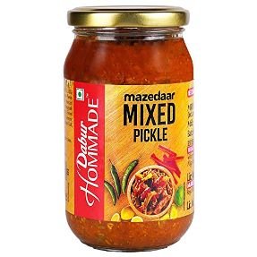 Dabur Homemade Mixed Pickle Bottle 400 g