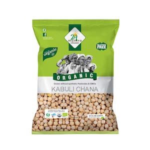 24 Mantra Organic Kabuli Chana White, 1 kg
