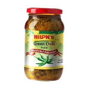 Nilon's Std Green Chilli Pickle 400 Gm