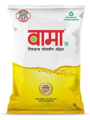 Vama Refined Soyabean Oil Pouch 1 L